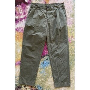 FORM & THREAD Mens Pants Size 34x28 Green Cotton Made In Portugal